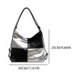 thumbnail image 2 of Bolso Mano Hombro Cuero PU Mujer Checke Color Axila Rojo, 2 of 9
