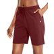 thumbnail image 1 of G Gradual Bermudas para mujer, pantalones cortos de punto con bolsillos profundos, pantalones cortos largos de 7 pulgadas para mujer, para caminar, atletismo (rojo oscuro, extragrande), 1 of 5