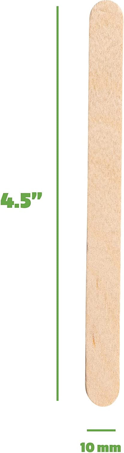 Popsicle Sticks Natural Bulk 4.5x0.375 Inches by Cosplay Supplies