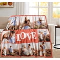 thumbnail image 4 of Custom Blanket with Photo Personalized Picture Flannel Blanket Customized Happy Birthday Gifts for Women Men Dad Mom Wife Husband Grandma Grandpa Sister Daughter Son Best Friend Blankets, 4 of 5