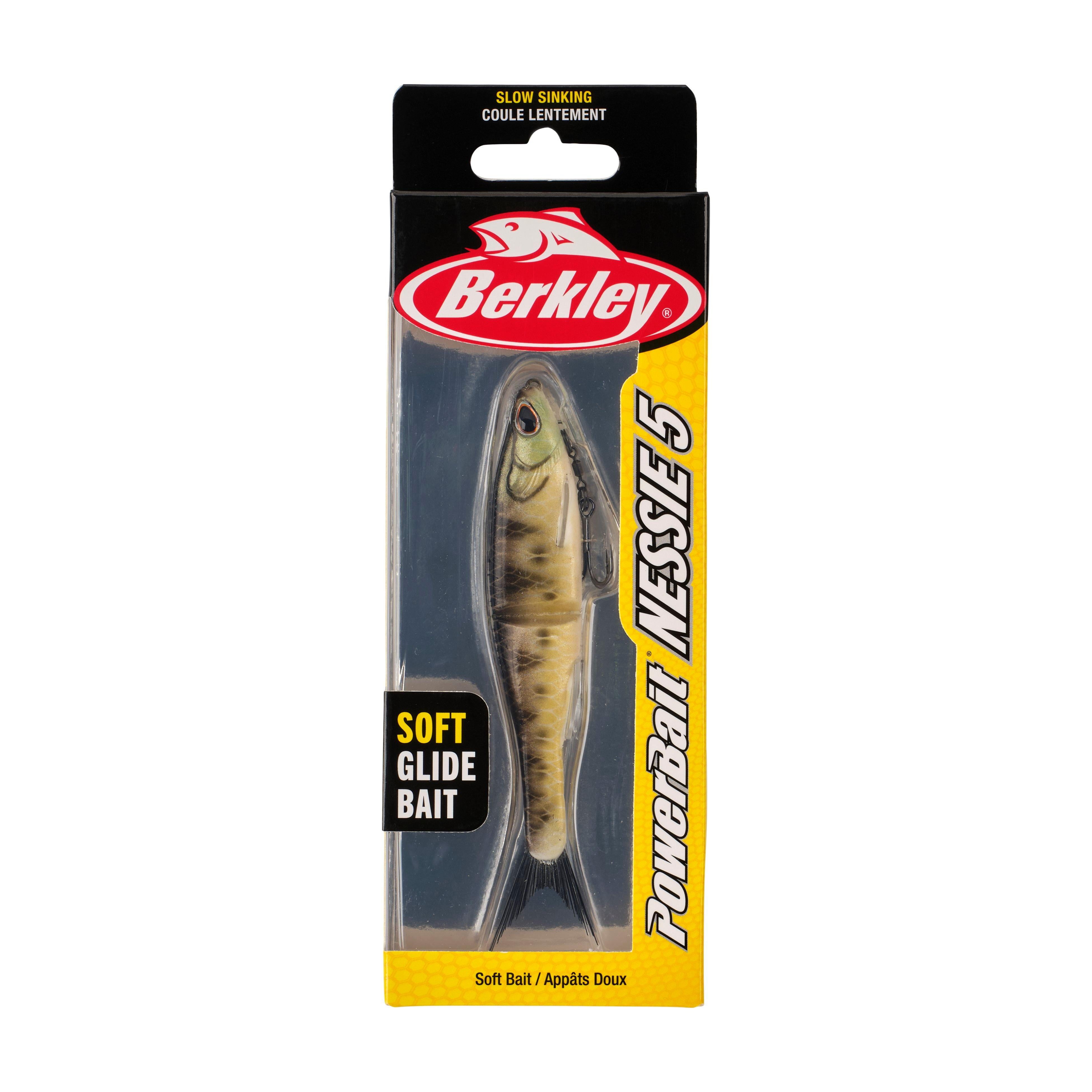Berkley PowerBait® Nessie Fishing Bait, Perch, 5 in, Soft Swimbait