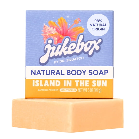Jukebox Natural Women's Bar Soap – Cold Process – No Harsh Chemicals – Island in the Sun, 5oz