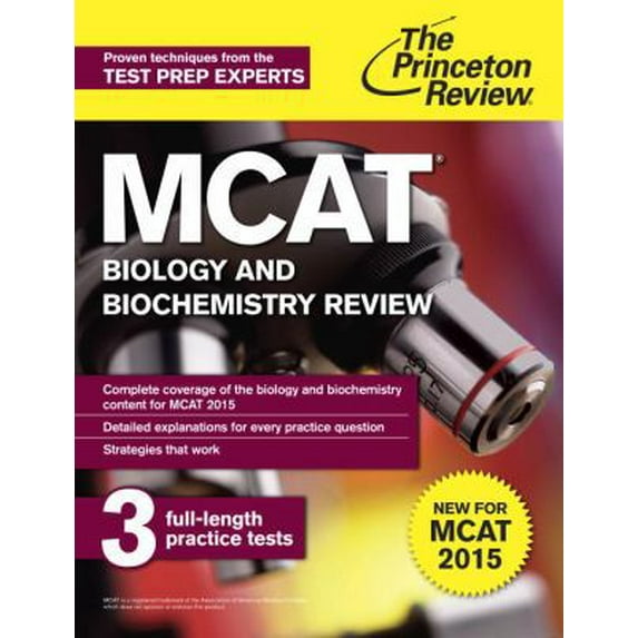 Pre-Owned The Princeton Review MCAT Biology and Biochemistry Review 2015 (Paperback) 080412504X 9780804125048
