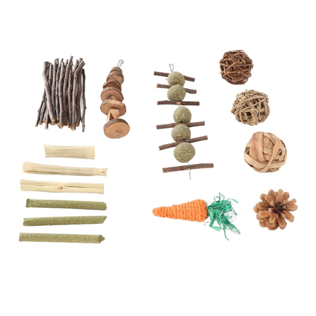 Rabbit Toys,Rabbit Chew Toys Teeth Rabbit Teeth Grinding Toys Small Pet Chewing Toys Striking Appearance