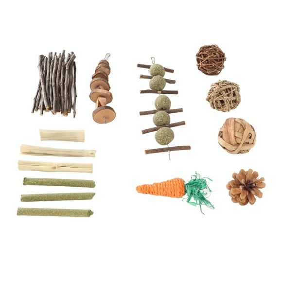 Hamster Chew Toys,Rabbit Chew Toys Teeth Rabbit Teeth Grinding Toys Rabbit Toys Rugged and Tough