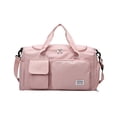 thumbnail image 2 of LHSHID Large Foldable Travel Duffel Bag, Sports Tote Gym Bag with Wet Pocket, Carry on Hospital Bags, Shoulder Weekender Overnight Bag for Women and Men, 2 of 6