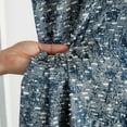 thumbnail image 5 of THD Avi Jacquard Slub Texture - Privacy Curtains with Grommet Lightweight Window Curtains Drapery Panels for Bedroom, Dining Room & Living Room, 2 Panels (37 x 96 Inch, Navy Blue), 5 of 7
