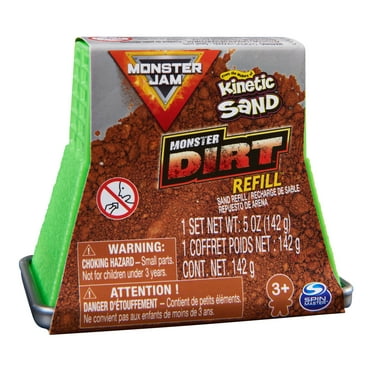 Monster Jam, Official Monster Dirt (Brown) 5oz Refill Container