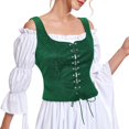 thumbnail image 2 of Chaleco de corsé pirata con forma de corsé Century Star Renaissance, color verde L, 2 of 7