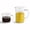 Off-White, variant on Genicook 2-Piece Borosilicate Glass Measuring Cup Set with Secure Snap Lids