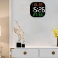 thumbnail image 1 of Reloj de pared digital con alarma electrónica de temperatura y humedad para oficina Baoblaze reloj digital de pared, 1 of 8