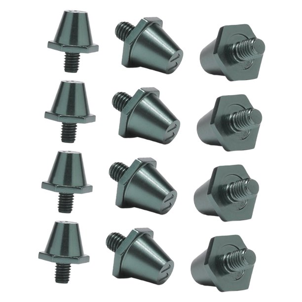 12 piezas de tacos para botas de fútbol, tacos para zapatos de rugby, tacos para césped, antideslizantes, resistentes, de repuesto para atletismo 11 mm
