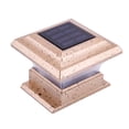 thumbnail image 3 of Farola solar de 4 pulgadas para exteriores, luz de pila de madera, luz de pared para cerca de patio, luz de calle con barandilla solar, 3 of 4