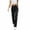A1_Black#24, variant on Straight Leg Jeans for Women Stretchy Pull On Summer Trousers High Waisted Loose Casual Pants with Pockets Navy,L