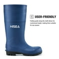 thumbnail image 4 of HISEA Men's Waterproof Rubber Rain Boots with Steel Shank Blue Size 9, 4 of 6