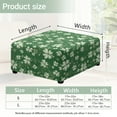 thumbnail image 7 of Xoenoiee Green Shamrock Music Note Print Ottoman Cover Waterproof Square Ottoman Covers Thick Slipcover for Living Room, Washable Storage Footstool Furniture Protector for Dogs, Pets, L, 7 of 7