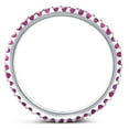 thumbnail image 3 of Pompeii 3/4Ct Ruby Eternity Ring Anniversary Band 10k White Gold (,), 3 of 6
