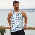 thumbnail image 6 of Logiee Hand Drawn Snake Print Men's Workout Tank Top,Quick Dry Workout Tank Top,Gym Muscle Tee,Fitness Bodybuilding Sleeveless T Shirt-XX-Large, 6 of 7