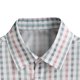 thumbnail image 5 of Ceisia Men's Grid Pattern Short Sleeve Cropped Shirt Small & Colorful Grids Straight Fit Turn-Down Collar Casual Spring Summer Shirt Gift, 5 of 5