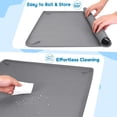 thumbnail image 2 of SSAWcasa Dog Pee Pad Holder Tray 24 x 24 in, Silicone Puppy Training Pad Holder with Magnetic Clips, Waterproof Reusable Pee Pad Mat for Indoor Dogs, 2 of 8