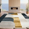 thumbnail image 2 of Design&I 2'x3' Washable Doormat Ultra-Thin & Non-Slip Skid-Resistant Patchwork Panel Contemporary Abstract Geometric Block Farmhouse for Entryway, Indoor, 2 of 7