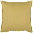 thumbnail image 1 of HomeRoots 403111 Bronzage & Jaune Couleur Solide Bord Coussin, 1 of 1
