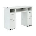 thumbnail image 2 of AVIGNON Manicure Table, Nail Station for Beauty Salon Furniture & Equipment, Stone Top Acetone Resistant, White, 2 of 7