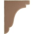 thumbnail image 2 of Ekena Millwork 3 1/2"W x 7 1/4"D x 9 1/2"H Bedford Wood Vintage Decor Bracket, Weathered Brown, 2 of 6