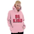 thumbnail image 3 of Be Kind Happy Peace Love Inspiring Hoodie Sweatshirt Women Men Brisco Brands 3X, 3 of 6