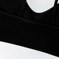 thumbnail image 6 of Gytharion Women's Ribbed Sports Bras Solid Color Wide Straps Flexible Support Seamless Bras Workout Comfort Wireless Bras, 6 of 7