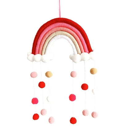 

LnjYIGJ Home Decor Children s Room Decoration Pendant Woven Cloud Rainbow Wall Decoration Pendant Fall Decorations for Home