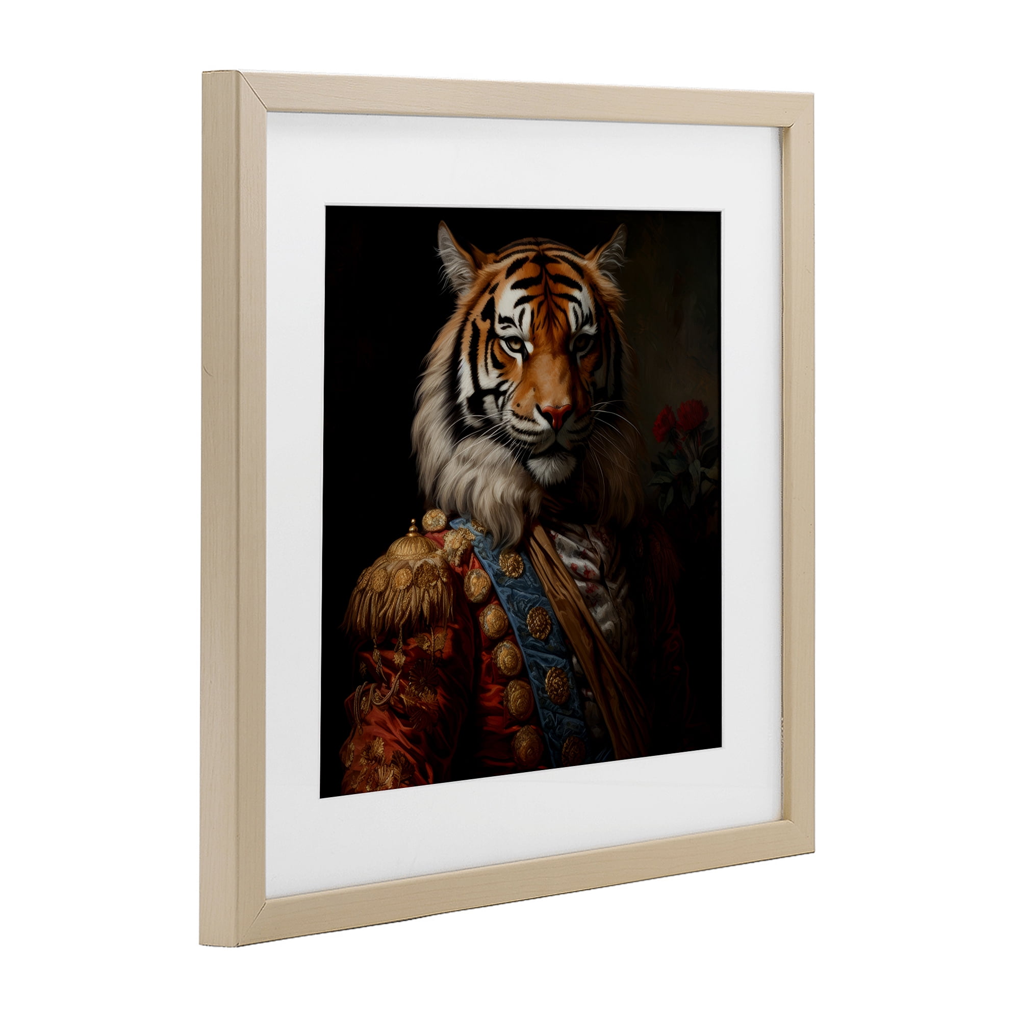 Stupell Industries Noble Tiger Transformation Birch Framed Print Under Glass, design by Lazar Studio