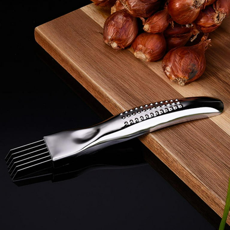 Green Onion Knife Stainless Steel Chopped Spring Onion Slicer Multifunctional Vegetable Shredder Slicer Cutter Kitchen Gadget Cooking Tools for Green