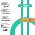 thumbnail image 1 of Cable USB de carga súper rápida de 120W 6A para iPhone, Xiaomi, Huawei, Samsung, Cable de línea de datos de cargador tipo C de carga rápida de silicona líquida Dengxun unisex, 1 of 2