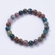 thumbnail image 1 of Pulsera elástica de cuarzo energético con piedras preciosas naturales (1 unidad), cuentas redondas de 8 mm, ideal como regalo de cumpleaños para hombre y mujer., 1 of 3