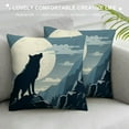 thumbnail image 3 of JEUXUS Camping Themed  Woodland Wild Animals Deer Wolf Bear Preserve and Protect Throw Pillow Case,Rustic Home RV Campsite Sofa Couch Bed Decor,Gifts for Campers Camping Lovers, 3 of 5
