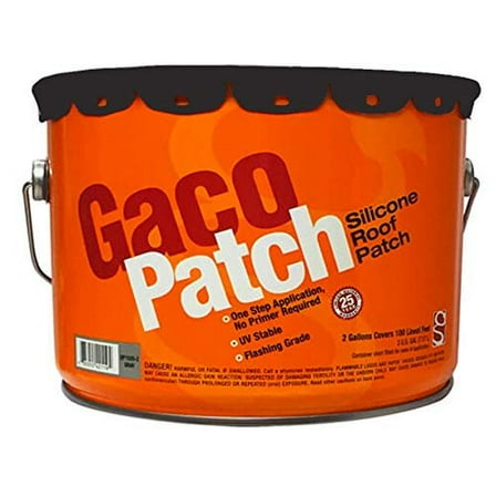Gaco Western GacoPatch GP1573 Coating - Durable, Versatile - 2 Gal, Black
