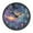 Vibrant and Colorful Universe, variant on Voice Activated Clock with Glow Light 12 Inch Large Silent Wall Clock Battery Operated for Home Decor Vibrant and Colorful Universe