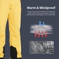 thumbnail image 5 of HARD LAND Men's Ski Pants Windproof Insulated Snow Pants Waterproof Durable Snowboard Pants for Winter, 5 of 7