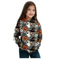 thumbnail image 4 of Huowey Toddler Boys Girls Halloween Clothes Sweatshirt Cotton Lightweight Kids Winter Warm Sweater Long Sleeve Crewneck Pullover Tops,Grey,8-9 Years, 4 of 4