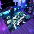 thumbnail image 4 of Soccer Game Area Rugs, Football Sports Carpet, Washable Non Slip Low Pile Soft Rug for Entryway Bedroom Decor Mat 5ftx6ft, 4 of 8