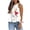 White tank tops, variant on Pimelu Tank Top for Women Halter Tops for Women Summer Fashion Floral Pleated Ruffle Swing Strap Tunic Shirts Ladies Loose Comfy Sleeveless Blouses Womens Fashion