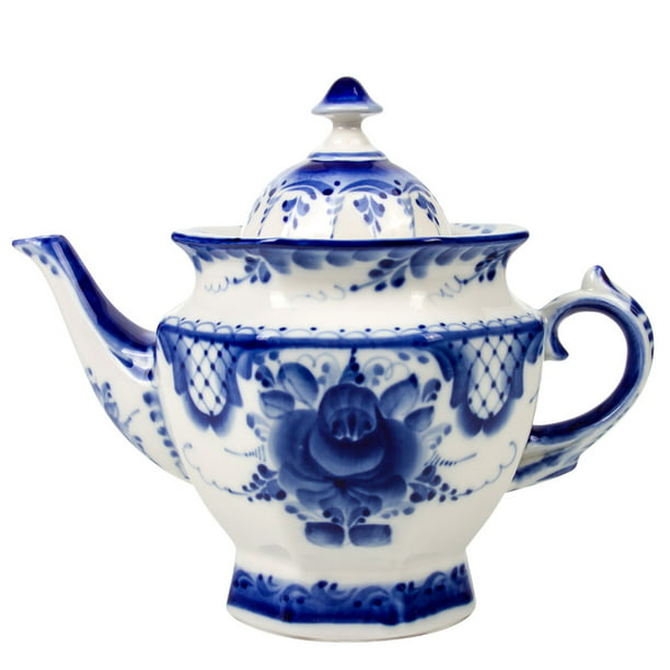 Decoration Gzhel Teapot 21 Fl Oz Hand Painted Blue And White Porcelain Teapot For Home Walmart Com Walmart Com,Small Modern House Designs Pictures Gallery