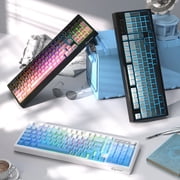 ZIYOU LANG K100 90% Wireless Gaming Keyboard, Tri-Mode Bluetooth/2.4GHz/USB-C, RGB Backlit, Number Pad, for PC/Mac, Blue Creamy
