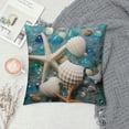 thumbnail image 2 of Creowell Starfish Shells Ocean Pillow Covers for Couch Sofa Indoor Outdoor Pillow Case High-Quality 1PC 18x18in, 2 of 5