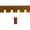 Cherry, variant on EWCD93 Dentil Moulding 1-5/8" High x 5/8" Trim. Unfinished