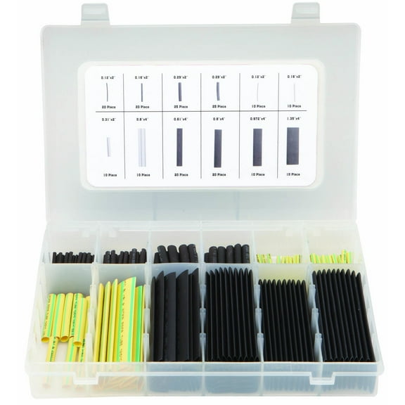 88 Pc Heat Shrink Tubing Assortment with Case