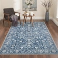 thumbnail image 3 of KUETH 8X10 Vintage Area Rugs Machine Washable Rugs for Living Room, Non Slip Flat Pile Rug with Rubber Backing, Boho Rug for Entryway Bedroom Dining Room Home Office, 3 of 4
