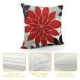 thumbnail image 4 of QZHH  Red and Black Gray Pillow Cover White Grey Modern Dahlia Floral Throw Pillows Covers 2 Pcs Farmhouse Outdoor Pillow Case Decorative Cushion Cover for Home Couch Bed Sofa Decor, 4 of 5