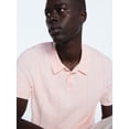 thumbnail image 4 of Free Assembly Men's Textured Stripe Polo Sweater with Short Sleeves, Sizes S-3XL, 4 of 7